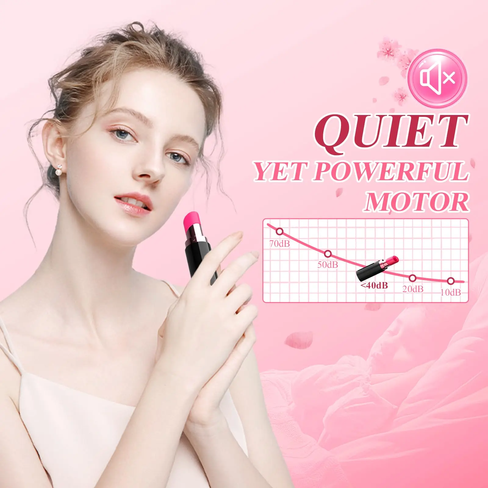 Zuigende Vibrator, Clit Sucker Clitoral Stimulator, Mini Vibrator, Lippenstift Bullet Volwassen Seksspeeltjes Voor Vrouwen, 10 Zuiging-Vibratio