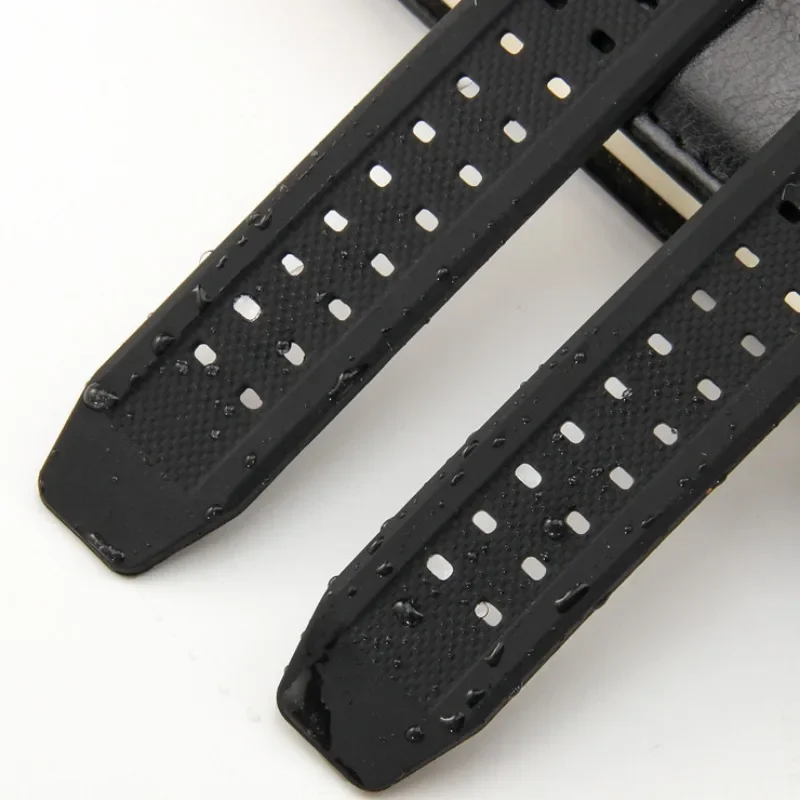 23mm Silicone Rubber Strap for Luminox Military 7251 3050 Watch Band Black White Men Women Sport Waterproof Bracelet Accessories