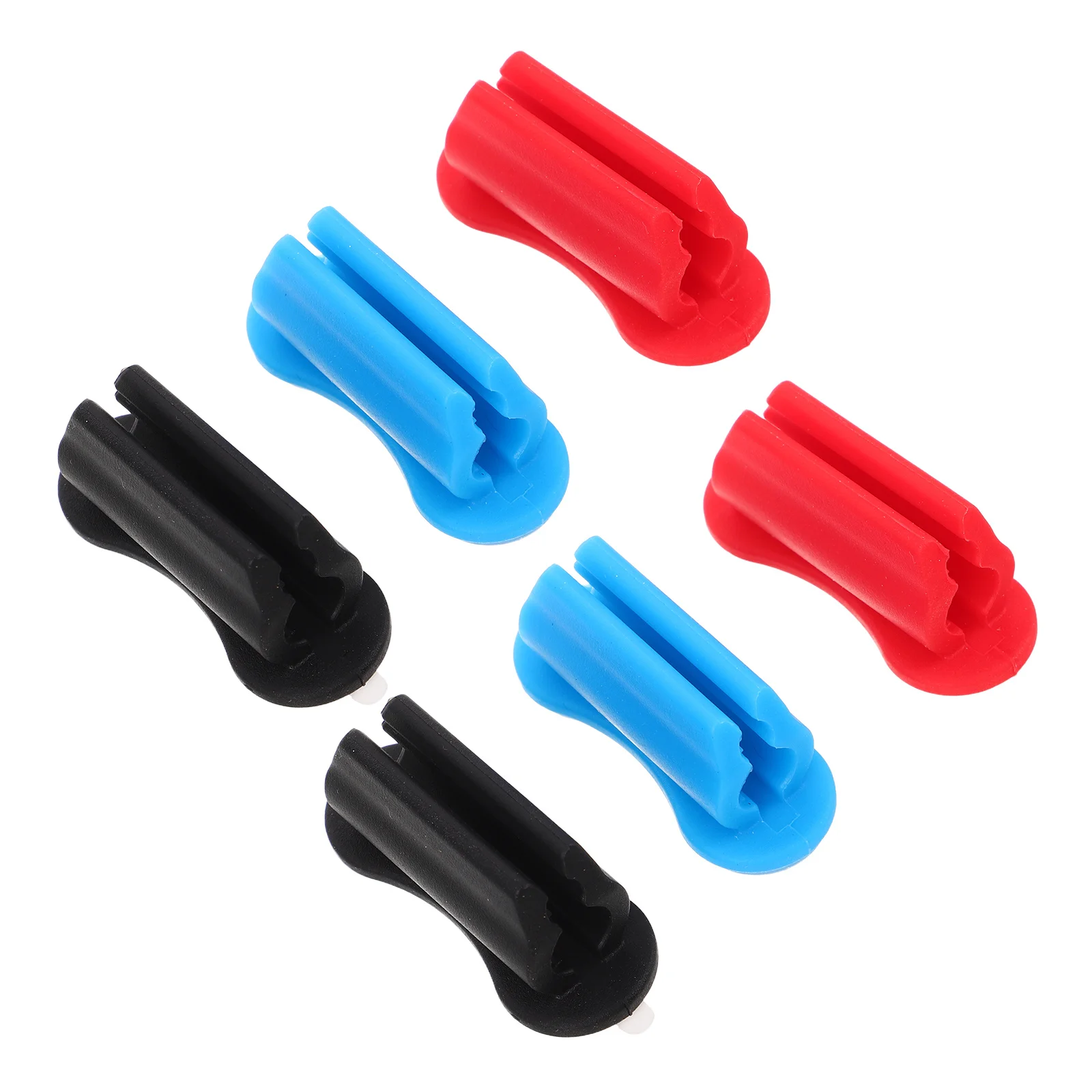 6 قطعة حامل قلم سيليكون منظم قلم رصاص مرن للمكتب الفصول الدراسية مكتب جدار لاصق علامة كليب تخزين سطح المكتب #4