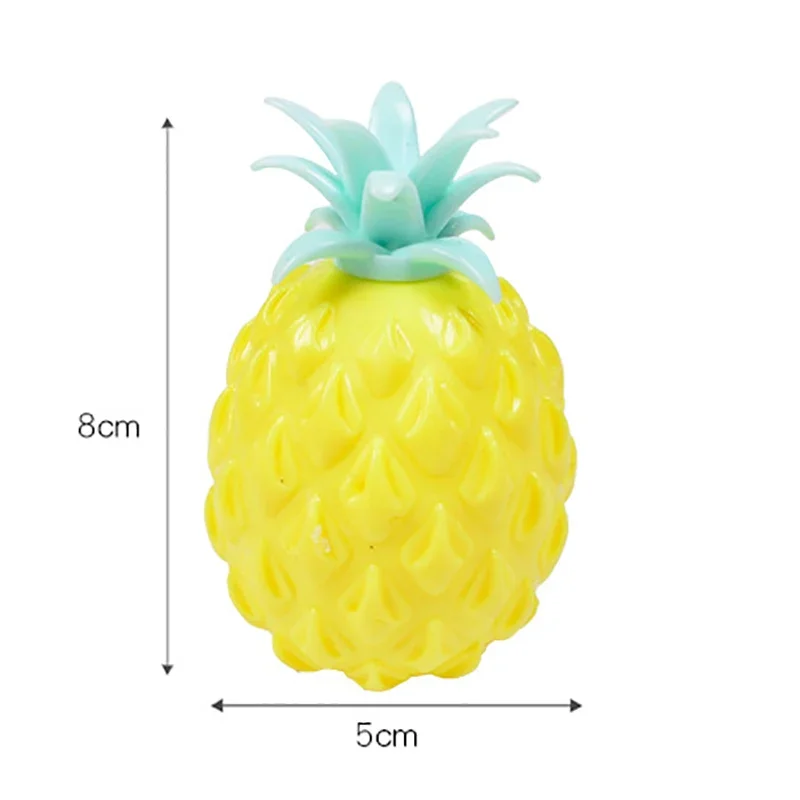 Ventilasi dekompresi lucu hadiah bola Remas nanas Squishy Remas penghilang stres gelisah mainan sensorik simulasi makanan buah