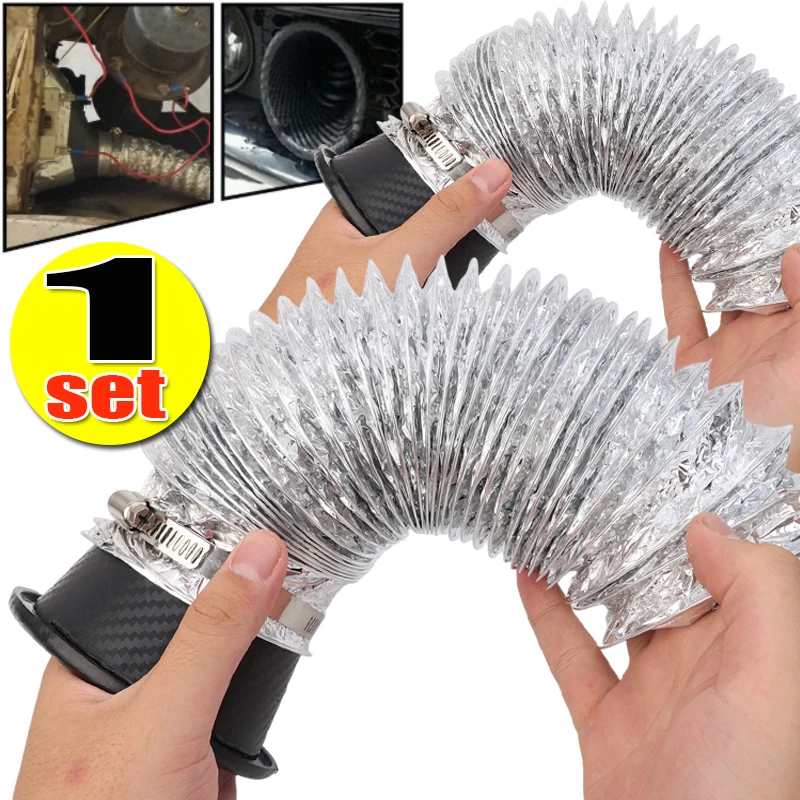 

Система воздухозаборника переднего бампера автомобиля, круглая/квадратная насадка, комплект воздушной воронки, универсальные выхлопные комплекты, турбовоздухозаборники, Tuyere