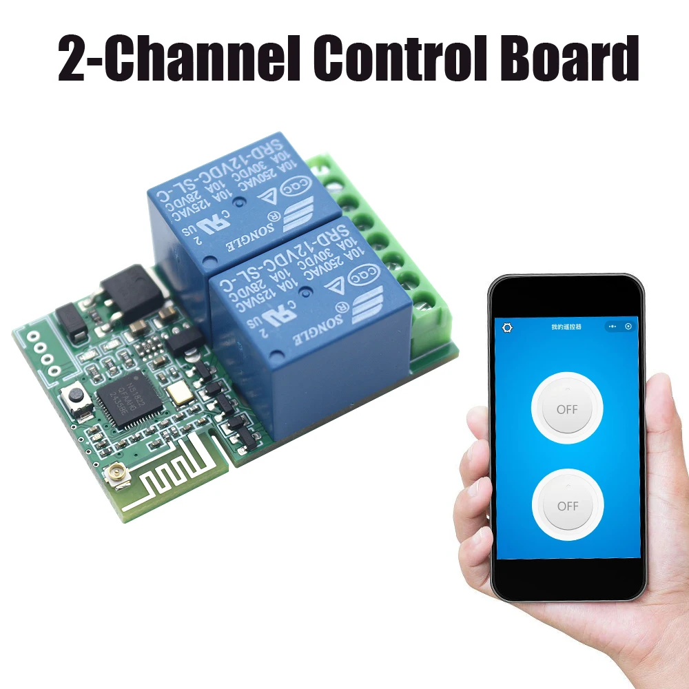 DC12V Bluetooth relay control board 2CH 4CH Bluetooth access control switch module electrical modification