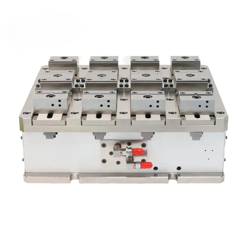 Hydraulic Matrix Fixture 8-station hydraulic combination vise with standard quick-change jaws,Gear adjustment desi