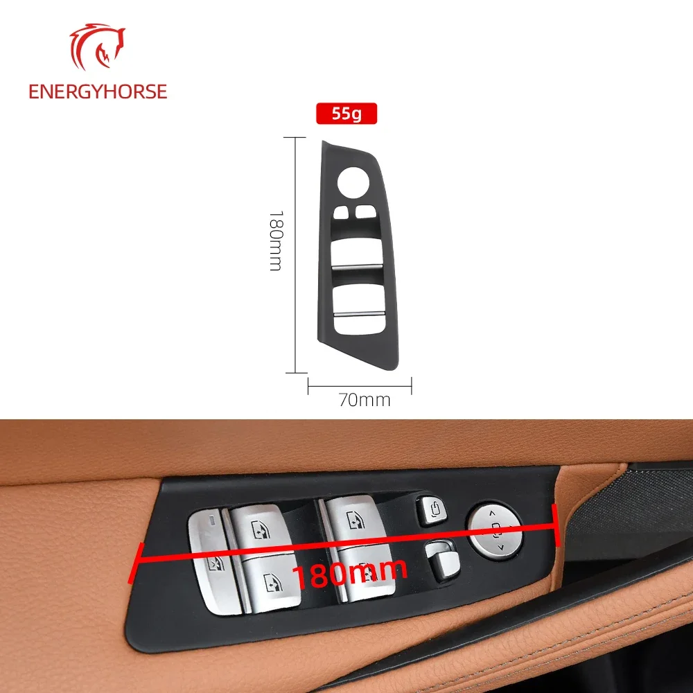

For BMW 5 Series M5 G30 G31 F90 LHD Car Interior Front Rear Door Window Lift Switch Button Panel Trim Cover 2018-2023