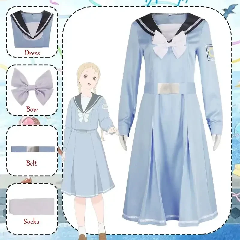 

3,k;6\g/CosplayKimi Douko Costume Anime Kimi no iro The Colors Within Cosplay Outfits High School Uniform Sailor Dress Wk;6,y'9\