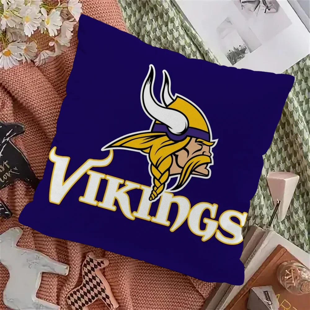 Decorative Cushion Cover Pillow Cover Pillowcase Cover for Pillow Fundas De Cojines Minnesota V-vikings-s Home Sleeping Pillows