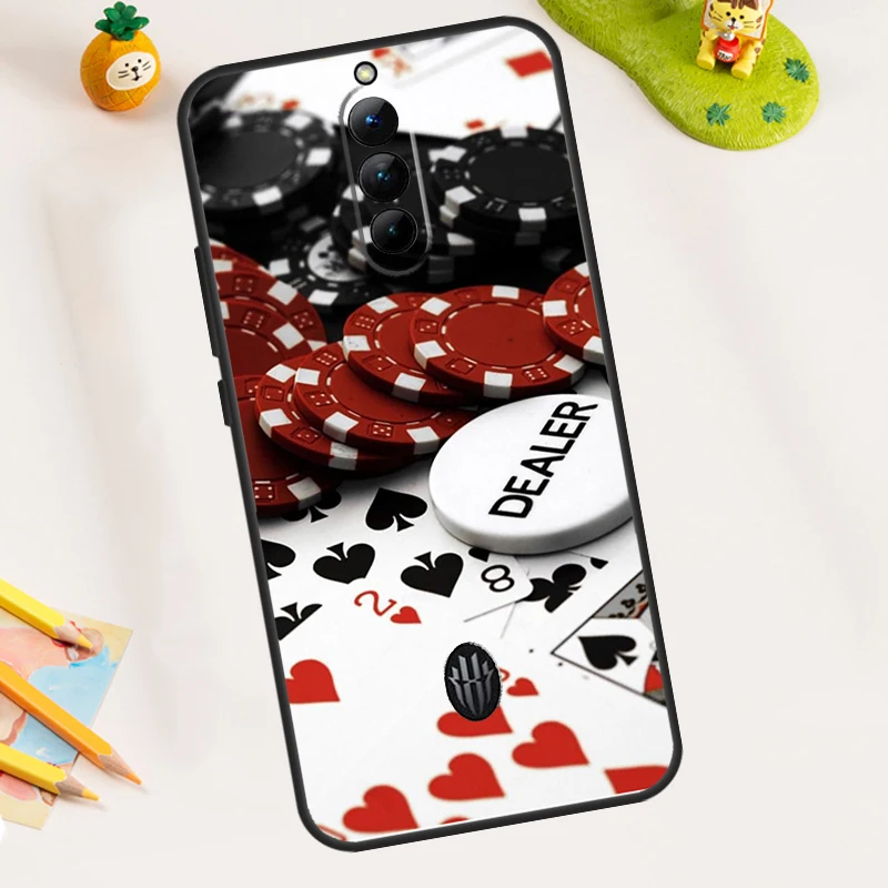 Dices Poker Casino Case For ZTE Nubia Red Magic 11 Pro Plus 8 9 10 Air 8S 9S 10S Pro Plus 6 7 7S 6S Pro Cover - view 3
