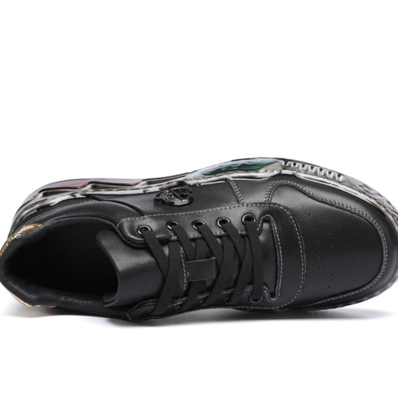 المحطة الأوروبية بالتنقيط المطاط عارضة أحذية مجلس الرجال الربيع والخريف تنوعا سميكة سوليد الرياضة الاتجاه الأحذية المطاطية الرطبة #6