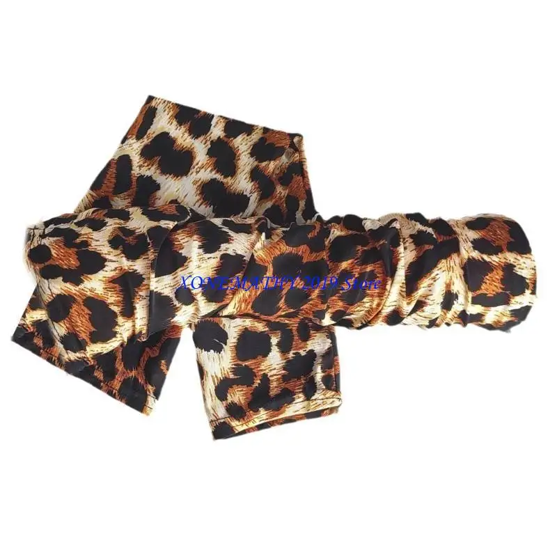 

F42F Нарукавники с леопардовым принтом Эластичные и мягкие нарукавники Охлаждающие нарукавники Удобные защитные нарукавники для