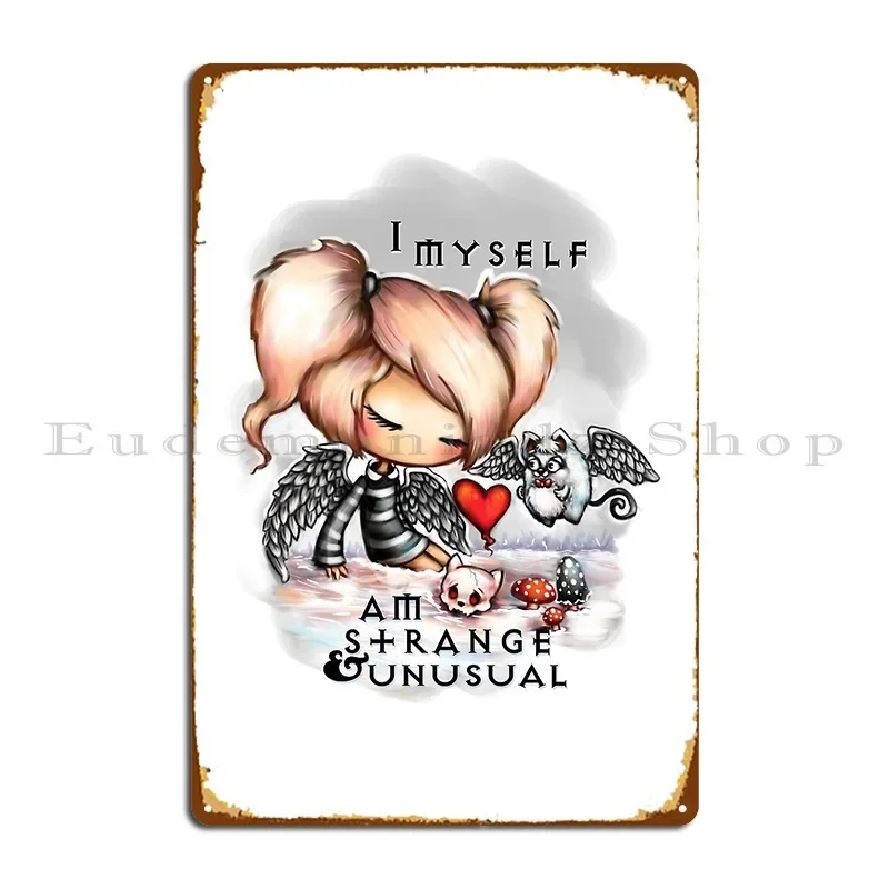 

Melancholy Goth Girl In The Snow Metal Sign Plaques Garage Plaques Pub Living Room Custom Tin Sign Poster