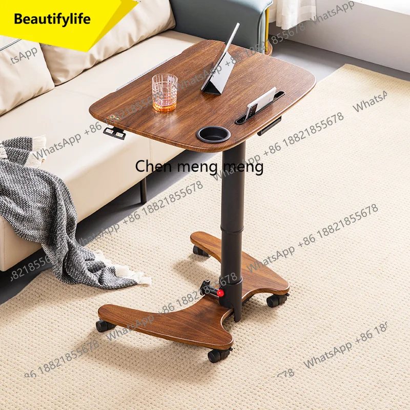 X188 Folding Lifting Computer Desk Standing Lifting Workbench Movable Flip Learning Solid Wood Desk
