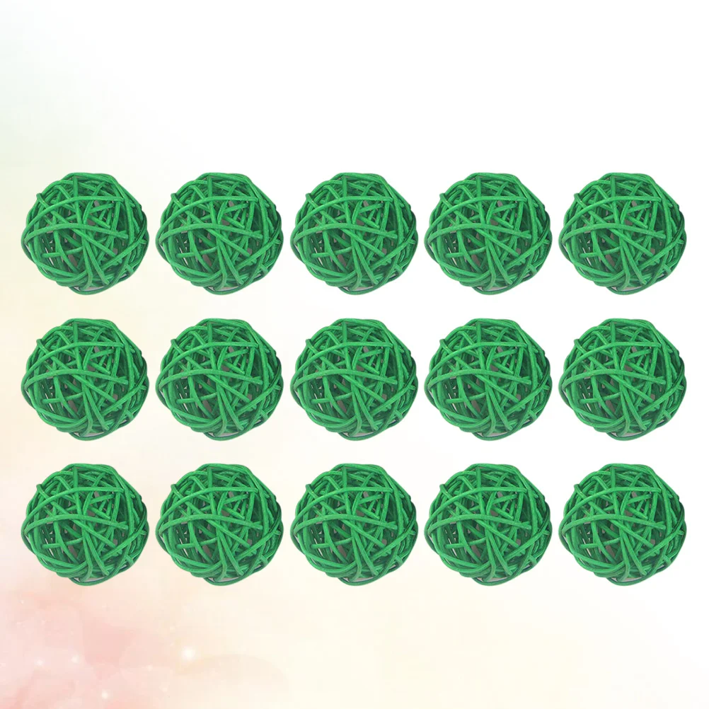 

15Pcs Vine Rattan Decorative Ball 5cm Green Handmade Hanging Pendant for Home Office Cafe Christmas Tree DIY Hanging Vine Ball