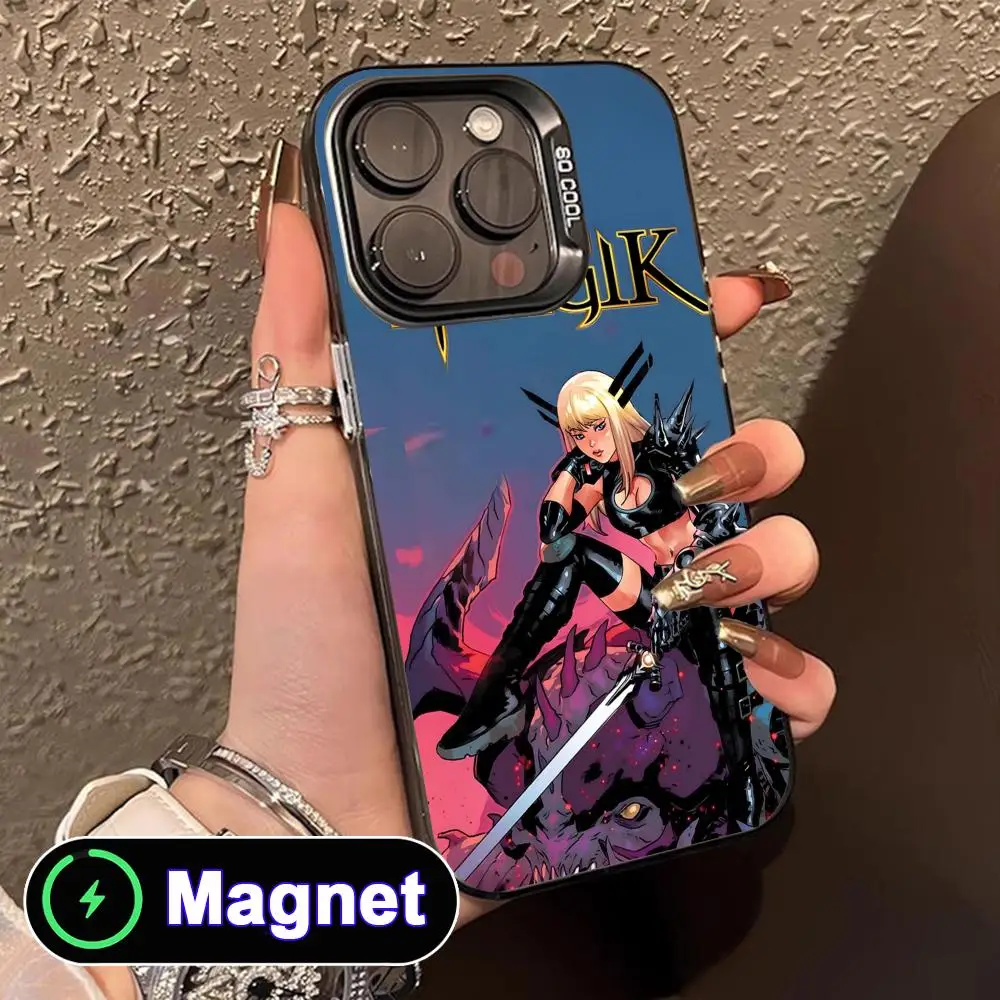 Magik Illyana Phone Case for iPhone 17 16 15 14 13 12 11 Air Pro Max Plus Colorful Silver Magnet Cover view 6