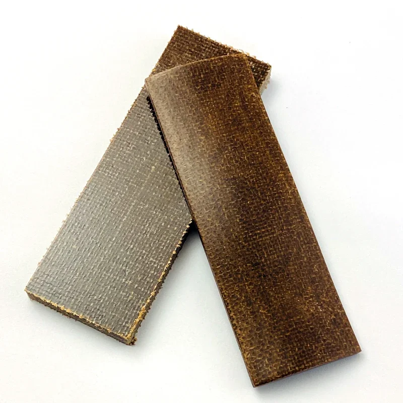 2pieces Flax Micata Knife Handle Material Template Board for DIY Knife Handle Making Material Craft Supplies 120x40x5mm