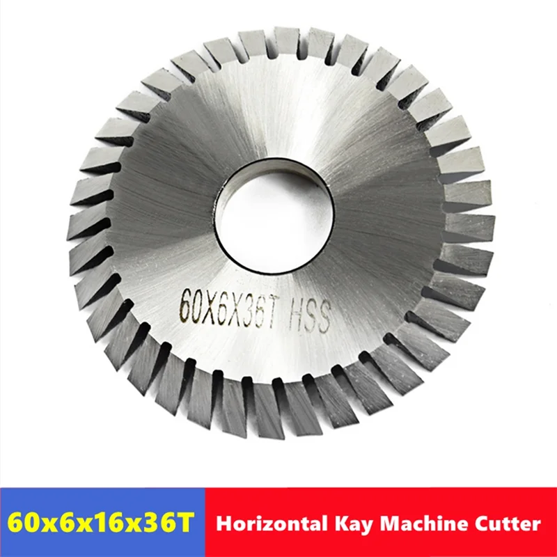 CHCH Key Cutting Machine Saw Blade 36 Teeth Diamete 60Mm Circular High Speed Steel Key Machine
