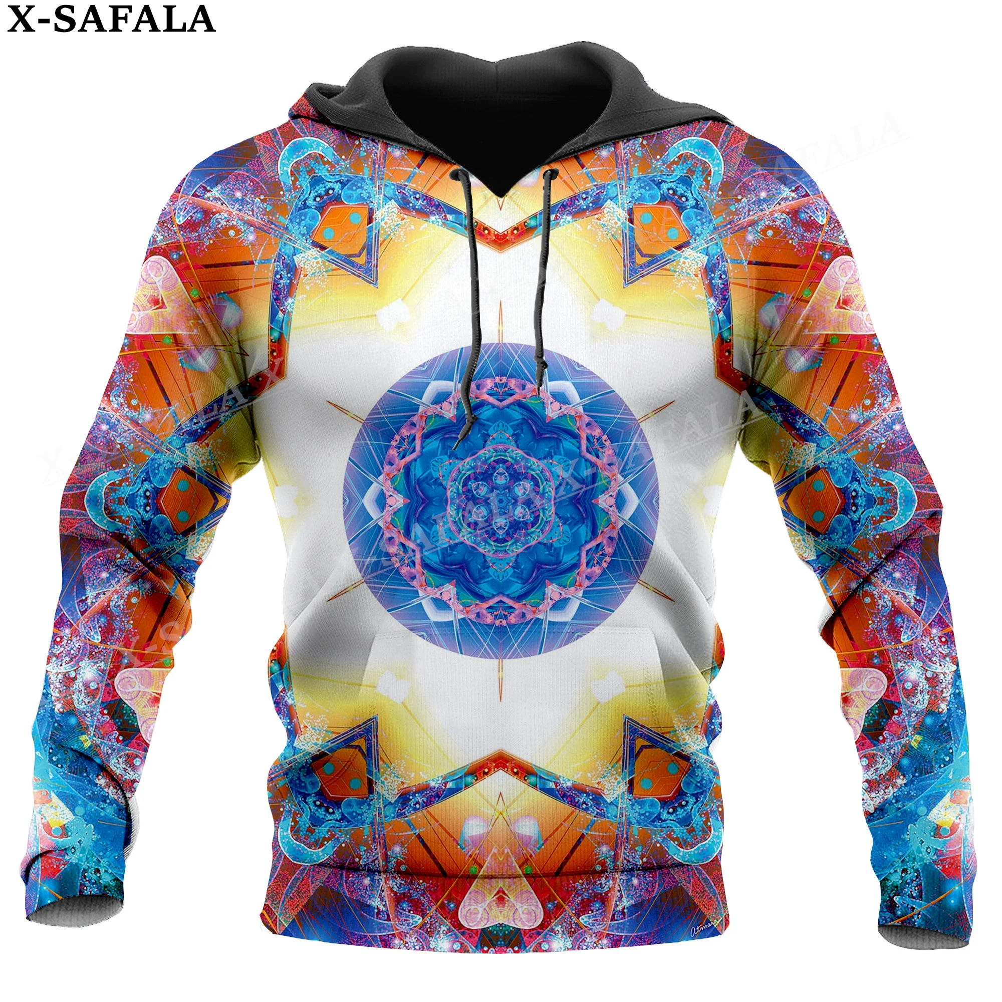 Hippie Psychedelic Colorful Trippy 3D Print Hoodie Man Women Pullover Sweatshirt Hooded Jersey Coat Tracksuits-4