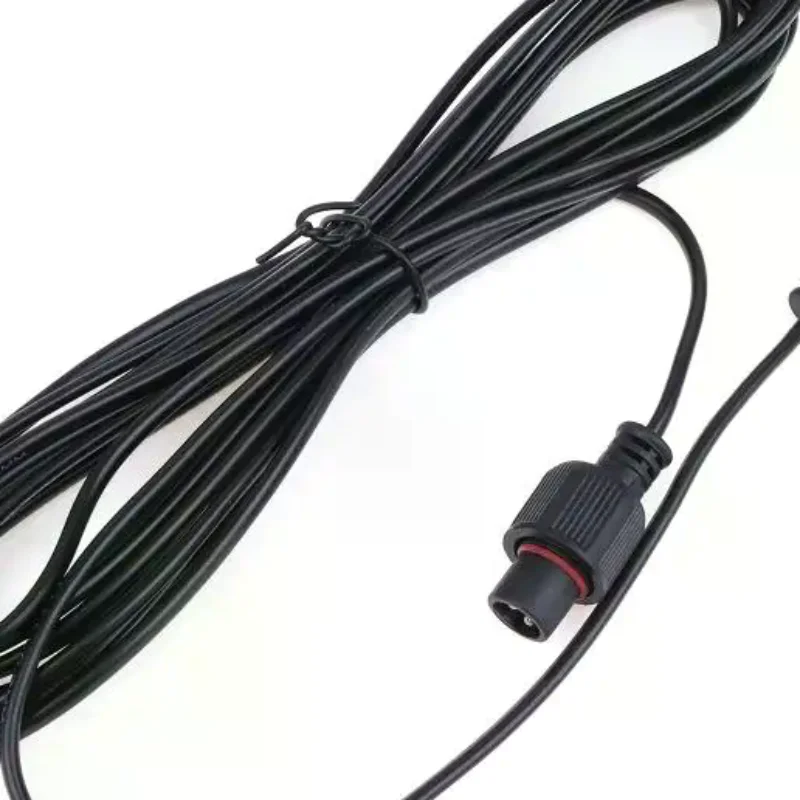 New 5M Low Frequency Universal Solar Spotlights Waterproof Cord Extension Cable 2Pin Male To Female Connector Floodlight Cable