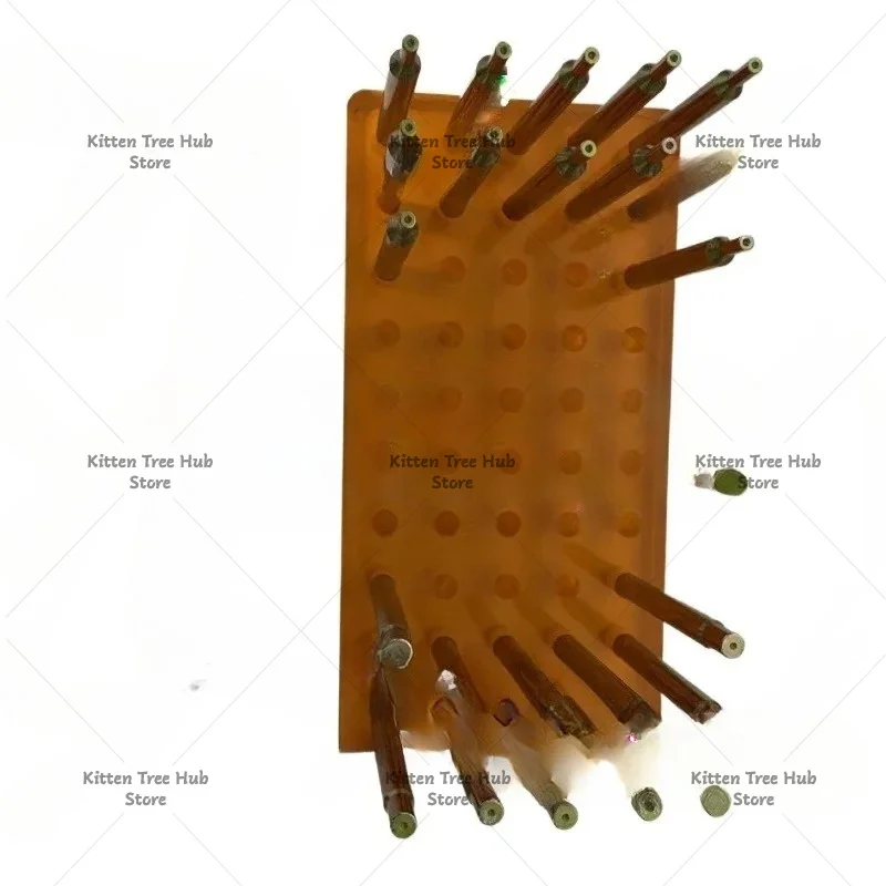 34PCS High Precision Gem Dopsticks Set Diameter 6MM Length 65MM Gemstone Dop Stick with Storage Box Stone Faceting Grinding Tool