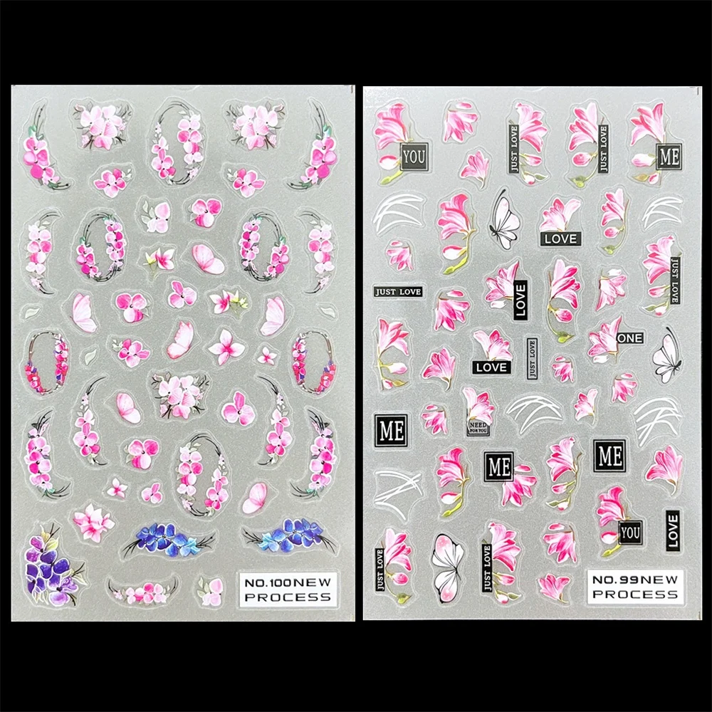 3d Nail Art Stickers Convenient To Use 8g Fun And Charming Summer Nail Decorations Blossom Nail Art Sticker Nail Art Sticker