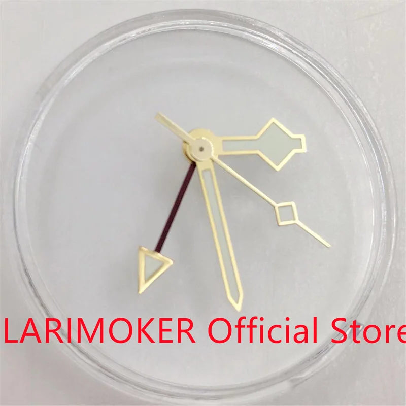 LARIMOKER High Quality 8mm*12mm*12.5mm*13mm GMT Watch Pointers With Green Luminous Suitable NH34 Movement Watch Accessories Part