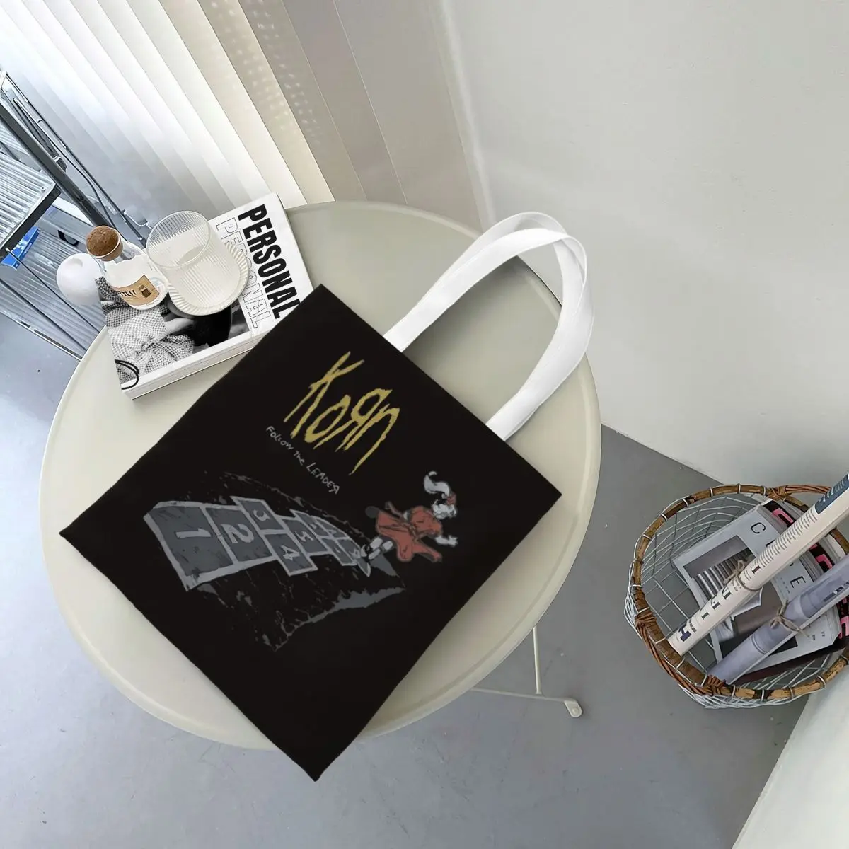 Korn Band New Korn boodschappentassen dames canvas de draagtas herbruikbare dames schoudertas reishandtas