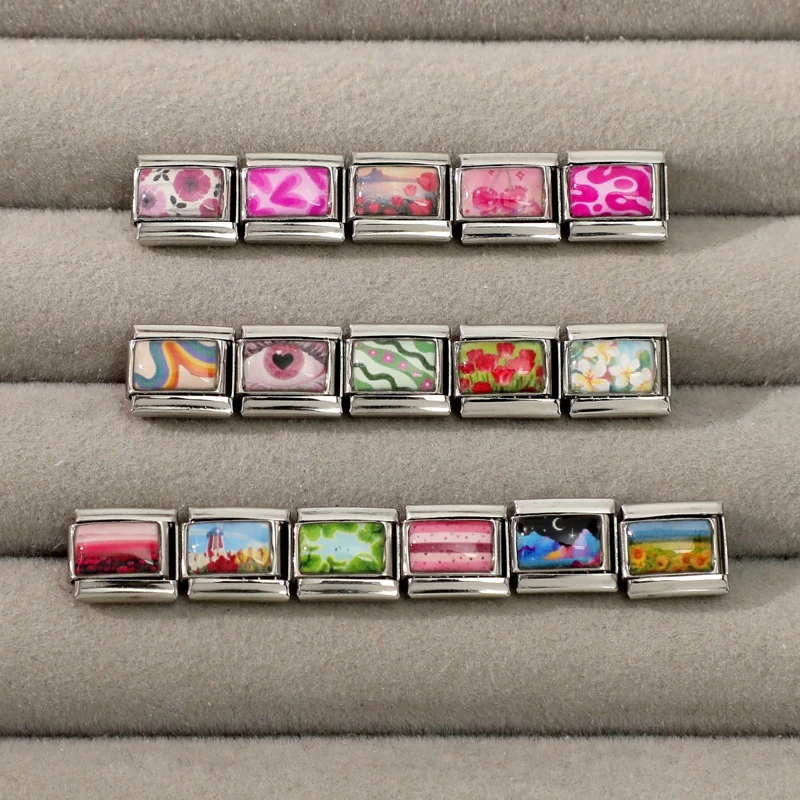 Neue schöne Haustier Katzen und Hunde italienische Charm Links passen 9MM Edelstahl Armband Frauen Männer DIY Herstellung von Schmuck – Detail 18