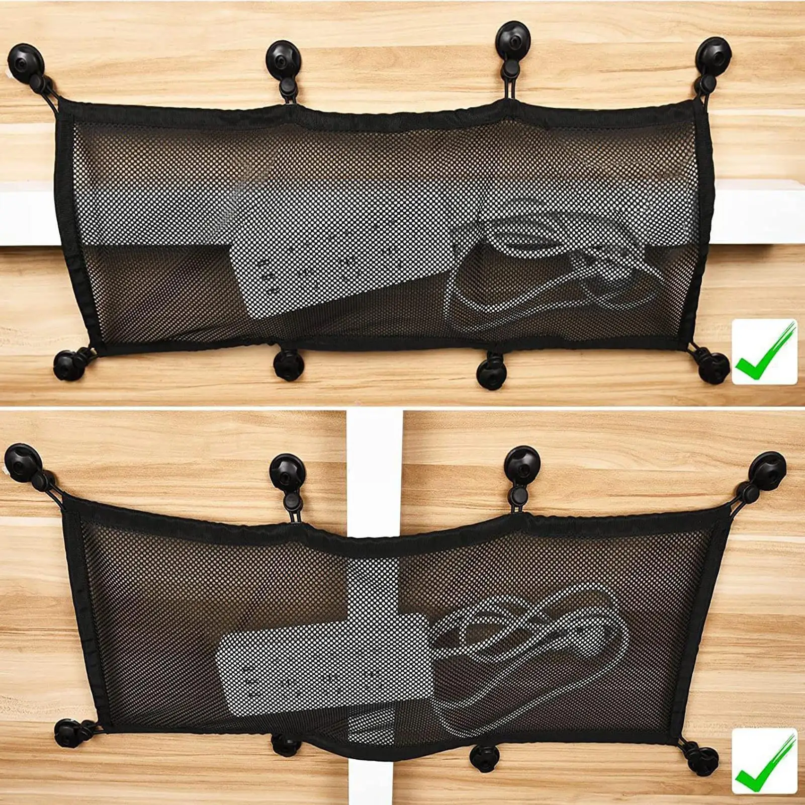Cable Management Net Mesh Cable Storage Net organizer Under Desk Large Capacity Wire Storage Tray Large for Computer Table Home