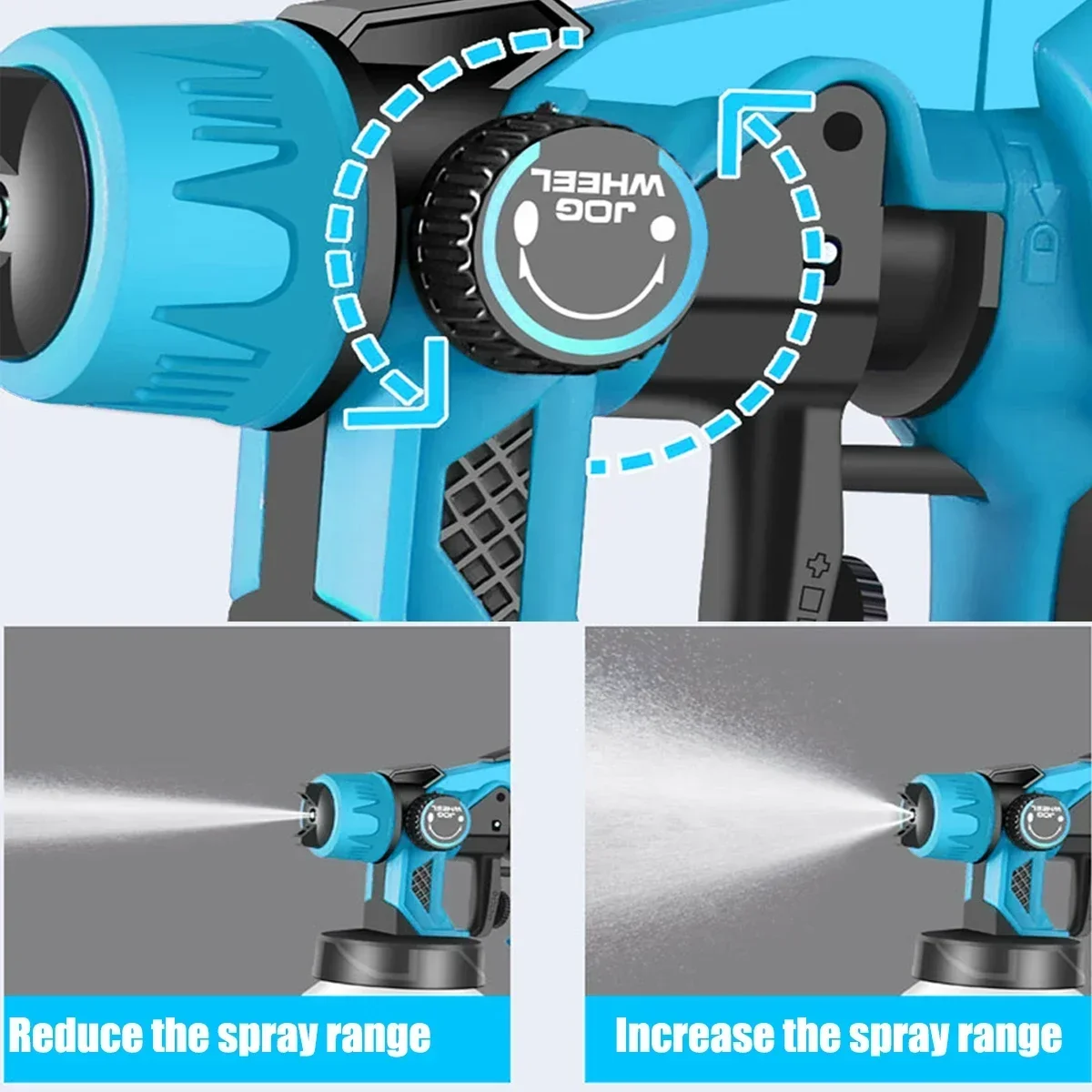 Makita – pistolet de pulvérisation électrique sans fil, bleu, désinfection domestique, stérilisation, pulvérisateur de peinture Portable, batterie