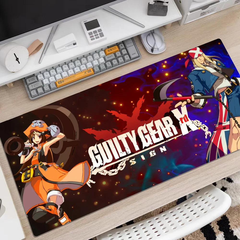 Guilty Gear Mousepad Rubber XXL Cartoon Anime Gaming Mouse Pad Keyboard Mouse Mats Desk Mat Accessories for PC Mouse Carpet