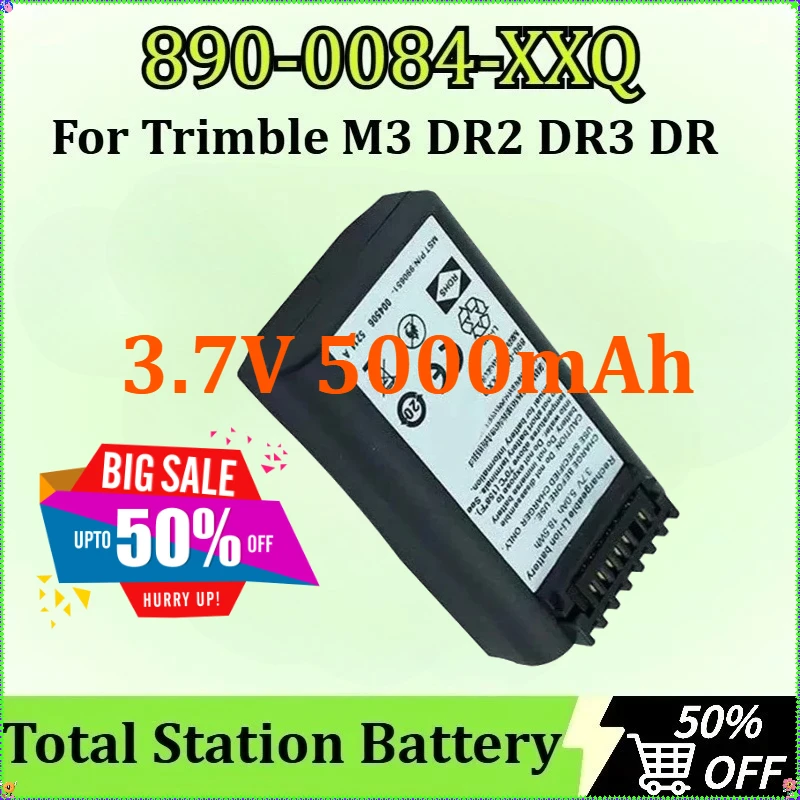 

Rechargeable 890-0084-XXQ Battery for Trimble M3 DR2 DR3 DR Nomad Total Station Bateria M3 Dual Charging 3.7V 5000mAh