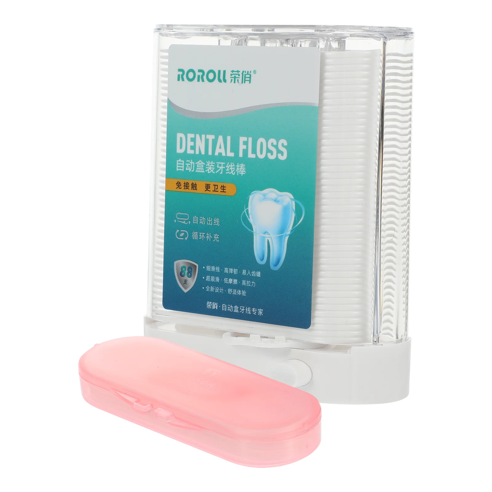 

Travel Dental Floss Case Automatic Boxed Portable Flosses Black Picks Convenient Braces