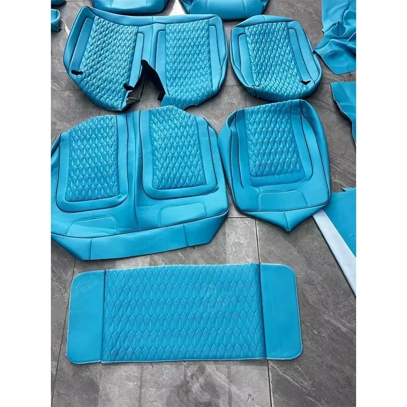 

Hot-selling Factory New Design Full Set All-Season Carbon Fiber Diamond Stitching Custom Fit Car Seat Covers for Mercedes G