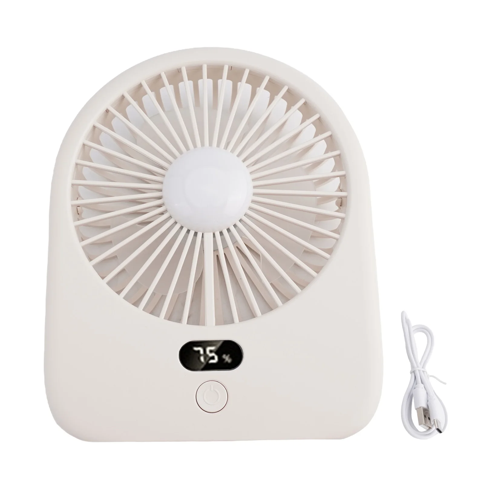 Foldable Fan Bracket Desk Fan Dual Purpose Convenient And Multi Functional Digital Display Extended Cooling Time
