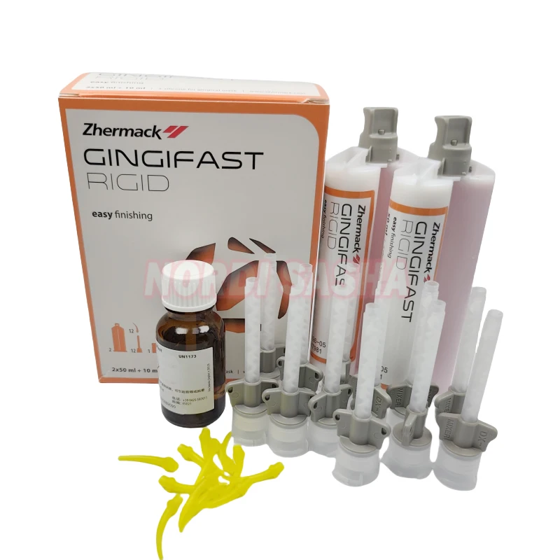 Zhermack Artificial Gum Gel A-Silicone Elastic Gingifast Rigid For Gingival Mask Dental Lab Duplication Impression Materials
