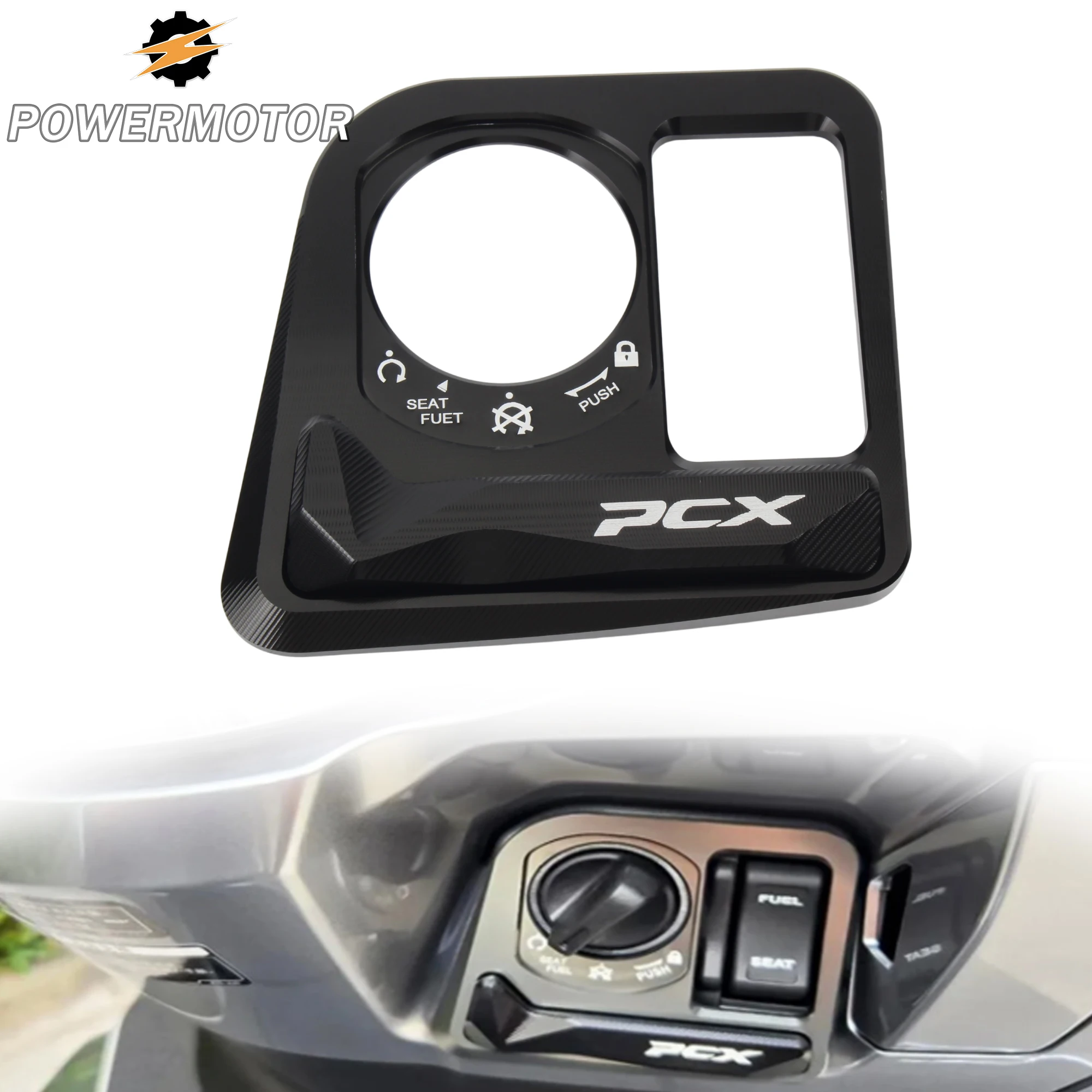 

For HONDA PCX Motorcycle Ignition Switch Cover Electric Door Lock Button Cover Protector Parts for PCX125 PCX160 PCX 125 160