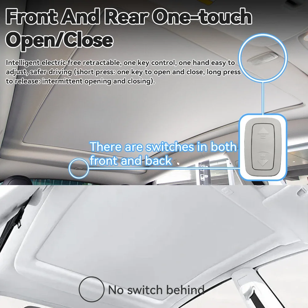 

Remote Control Sunshade for Car Window, Automatic Sunshade, for Tesla Model Y