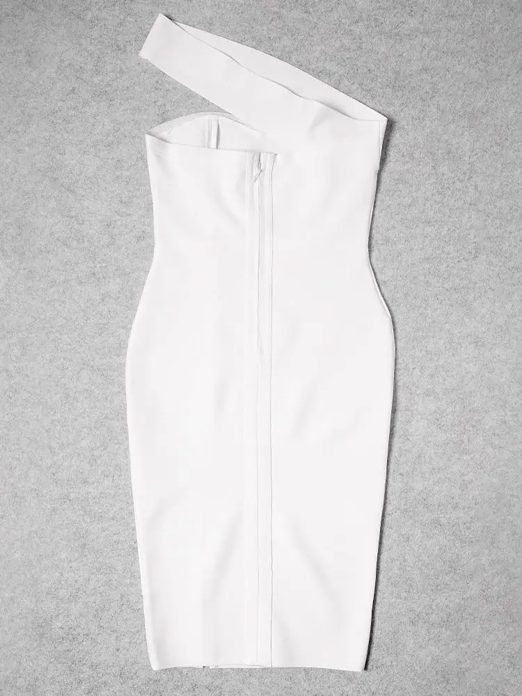 Cassandra White: The Perfect Summer One-Shoulder Bandage Dress for Curve-Confident Women Cassandra White: The Perfect Summer One-Shoulder Bandage Dress for Curve-Confident Women