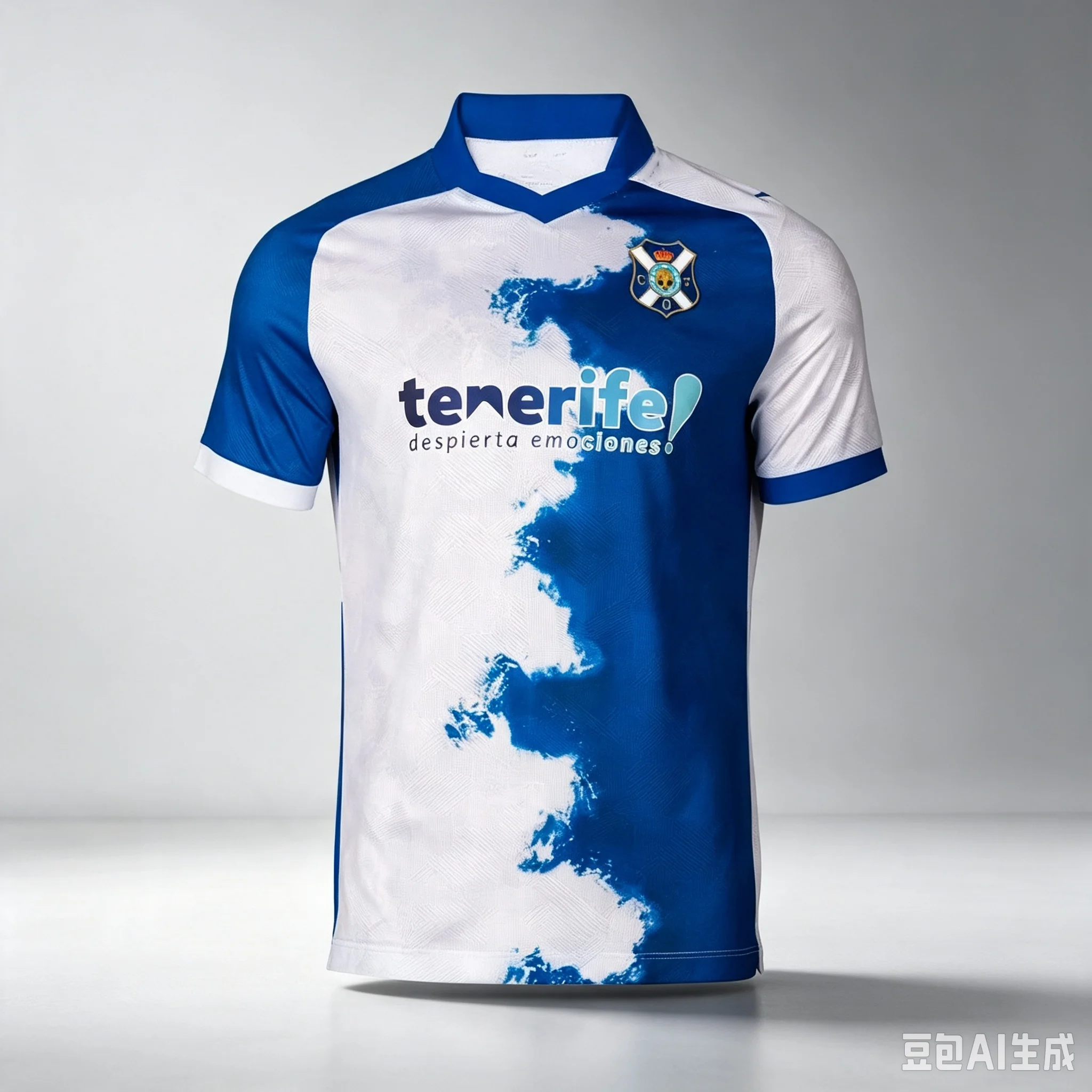 26-27 New Tenerife Concept Football Shirt Printed Quick Drying Casual Daily Sports Men's Short Sleeved T-shirt  Moto