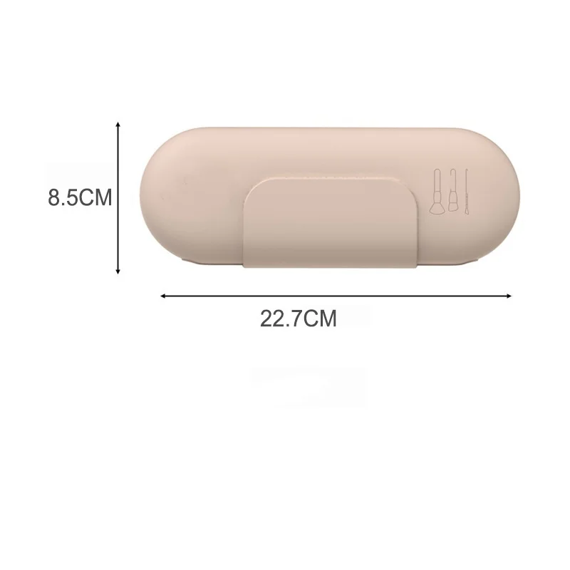 女性用メイクブラシバッグ シリコン製トラベルコスメティックブラシホルダーバッグ ポータブルメイクアップスポンジケース 防水メイクアップオーガナイザー