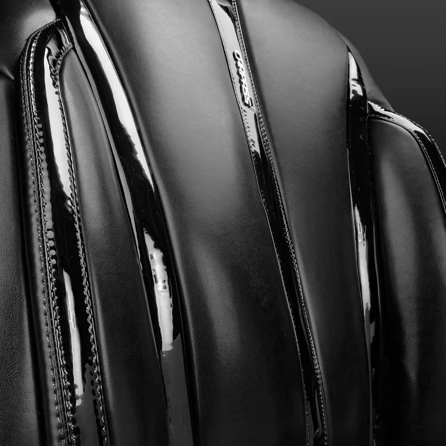 الترا + نابا براءات الاختراع والجلود مقعد السيارة يغطي مجموعة كاملة العالمي خففت لينة تنفس مقاوم للماء المضادة للانزلاق مقاعد السائق Backr #2