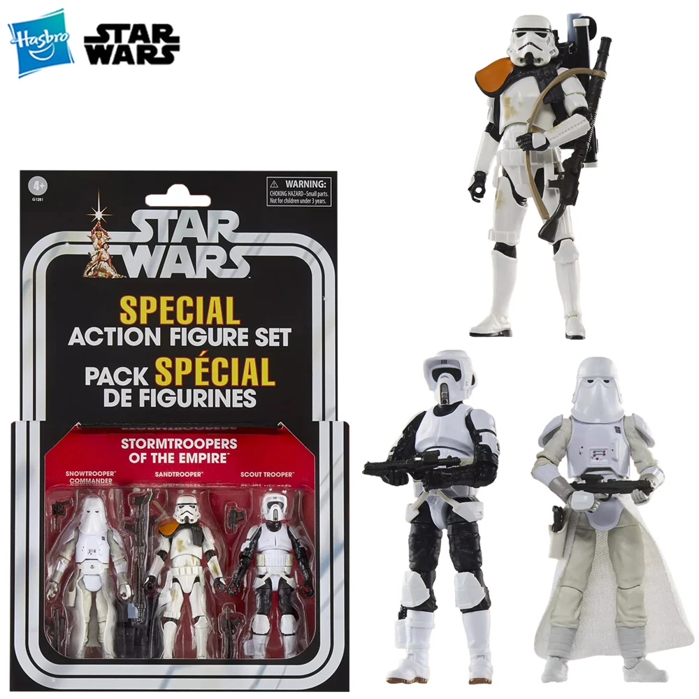 

[In-Stock] Hasbro STAR WARS The Vintage Collection Stormtroopers of the Empire 3-Pack 3.75-Inch-Scale Action Figure Model Toys
