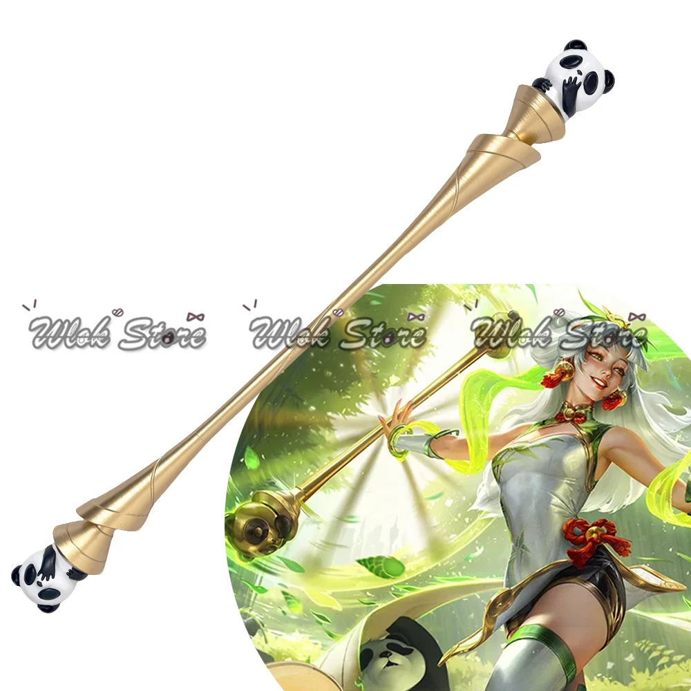 게임 LOL 팬더 팔 럭스 코스프레 소품 130CM 귀여운 팬더 지팡이 남녀 할로윈 파티 카니발 역할 놀이 액세서리