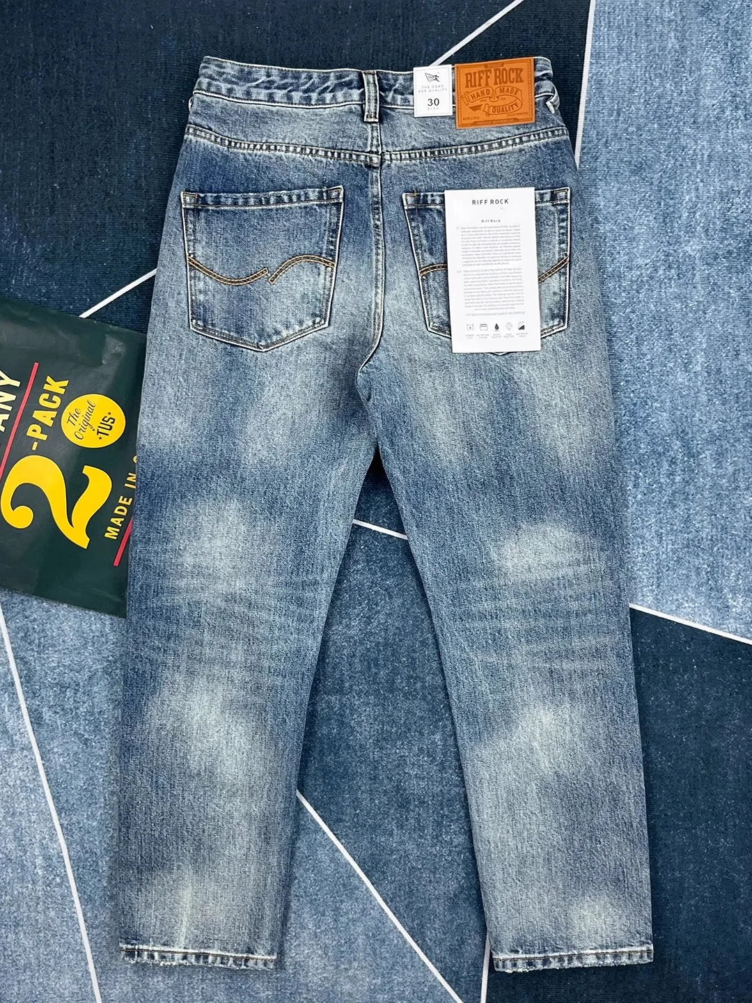 

Heavyweight Pure Cotton Straight Leg Men's Jeans Slim Fit Autumn Thi American Retro Japanese Sle Trendy Long Pants Versatile
