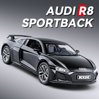 1:32 Audi R8 Supercar Alloy Model Car Toy Diecasts Metal Casting Sound and Light Car Toys For Children Vehicle