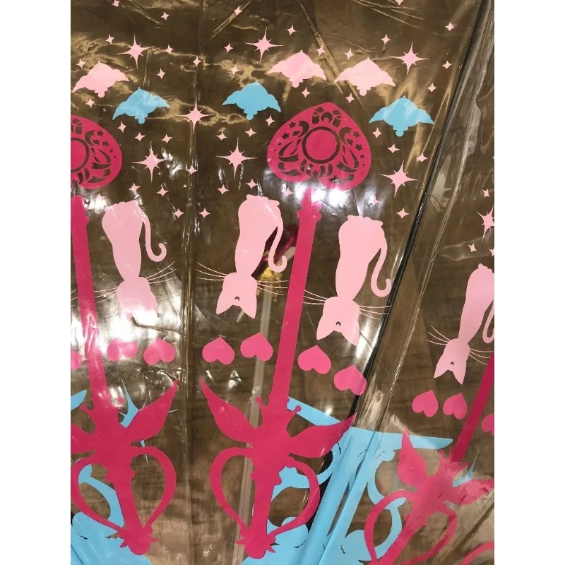 92cm brilhante luzes led varinha mágica luar guarda-chuva transparente cosplay acessórios mostrar adereços anime trajes adereços presentes da menina