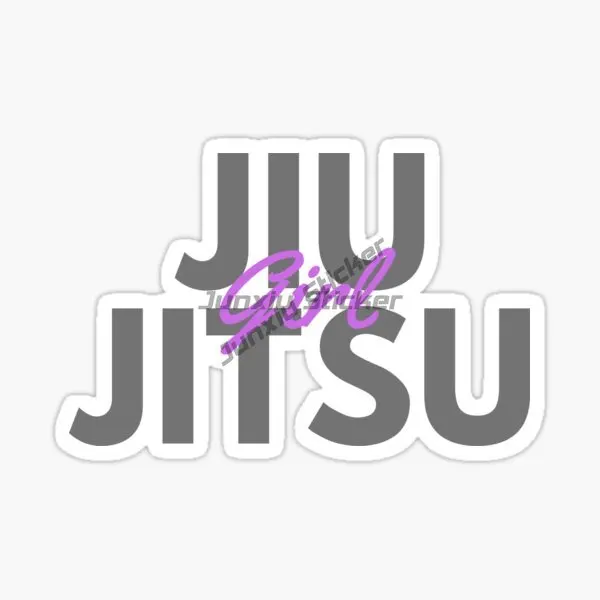 Jiu Jitsu Creative Personalized PVC Stickers for Decorate Car Wall Room Bicycle Van Table Motorcycle Off-road Helmet Camper