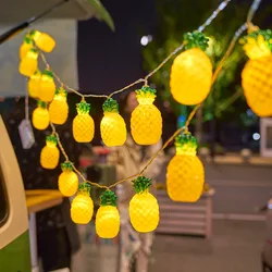 Indoor Fruit Pineapple Led String Lights Room Decor New Year Atmosphere Christmas Decoration Battery Lights Party Waterproof 113