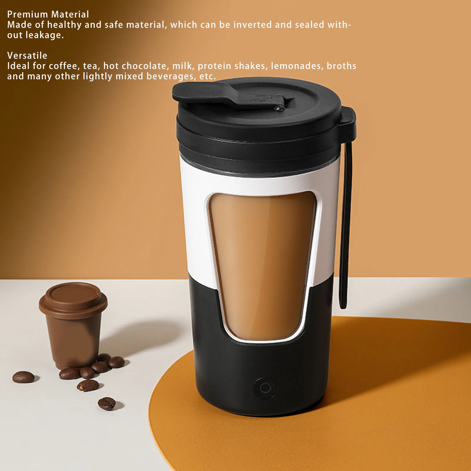 430ml Self Stirring Mug, 7000rpm Electric Mixing Cup, USB Rechargeable, IPX5 Water Resistant, Perfect for Protein Shakes & Coffe