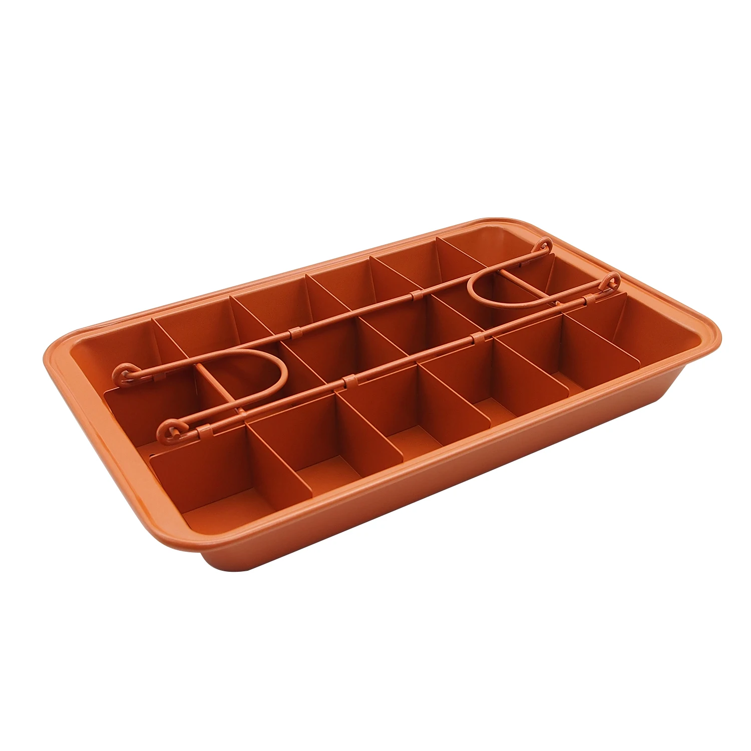 Brownie Pan with Dividers Non-stick Divided Brownie Pan with Removable Loose Bottom Baking Mold Pastry Baking Tool