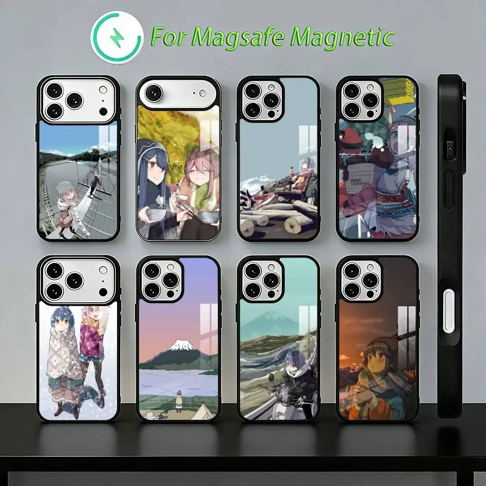 Y-Yurukyan Phone Case For iPhone 17,16,15,14,13,12,11,Plus,Pro,Max Magnetic Wireless Charging